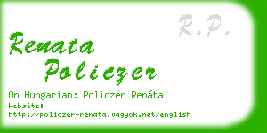 renata policzer business card